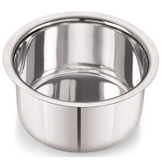 Deals, Discounts & Offers on Cookware - neelam Stainless Steel Flat Bottom Tope (3200ml) Silver