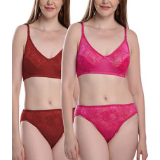 Deals, Discounts & Offers on Women - [Size 38] FIMS - Fashion is my style Soft Lycra Stretchable Bra Panty Set