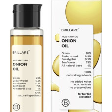 Deals, Discounts & Offers on  - Brillare Onion Hair Oil, with Cedar Wood & Sunflower Oil, Hair Fall, 100% Natural Hairoil Hair Oil(100 ml)