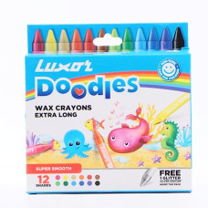 Deals and Offers on Electronics - Luxor Doodles Extra Long Wax Crayons - Bonus Glitter Silver Crayon - Smooth Coloring Experience Deals, Discounts & Offers on Electronics - Luxor Doodles Extra Long Wax Crayons - Bonus Glitter Silver Crayon - Smooth Coloring Experience