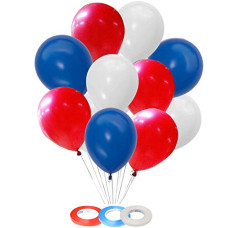 Deals and Offers on - AMFIN 10 Inch (Pack of 50) Metallic Balloons Blue, White & Red for Birthday Decoration, Decoration Deals, Discounts & Offers on - AMFIN 10 Inch (Pack of 50) Metallic Balloons Blue, White & Red for Birthday Decoration, Decoration