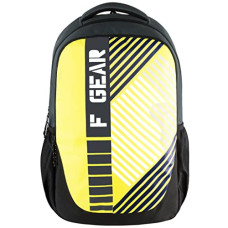 Deals, Discounts & Offers on Laptop Accessories - F Gear Squad Laptop Casual College Bag 27L Yellow Grey Backpack