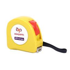 Deals, Discounts & Offers on  - Asian Paints TruCare Carbon Steel Measuring Tape Strip | With Thumb Lock and Belt Clip (5m, White)