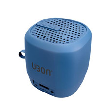 Deals, Discounts & Offers on Electronics - UBON Latest TWS Wireless Ultra Portable Mini Speaker Deep Bass Immersive Sound Bluetooth v5.0 & Chargeable 4Hrs Playtime, AUX | USB | Micro SD | 800mAh Battery | 100Hz-20KHz Frequency (Blue)