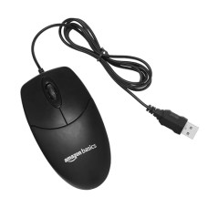 Deals and Offers on - Amazon Basics Wired Mouse | 1000 DPI Optical Sensor | Plug and Play | Compatible with PC, Laptop (Black) Deals, Discounts & Offers on - Amazon Basics Wired Mouse | 1000 DPI Optical Sensor | Plug and Play | Compatible with PC, Laptop (Black)