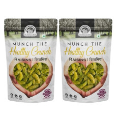Deals, Discounts & Offers on  - WONDERLAND FOODS Plain Green Raisin (Kishmish) Dried Grapes 1Kg (500g X 2) Pouch