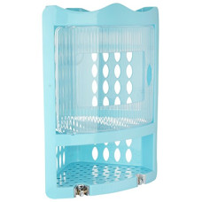 Deals and Offers on Furniture - Nayasa Plastic Corner Rack (Blue) Deals, Discounts & Offers on Furniture - Nayasa Plastic Corner Rack (Blue)