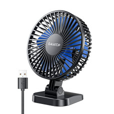Deals, Discounts & Offers on  - Gaiatop Small Table Fan, 4 Inch Ultra-quiet, 40 Adjustment for Better Cooling, 3 Speeds Portable Mini Powerful Desktop Table Fan, Small Personal Cooling Fan