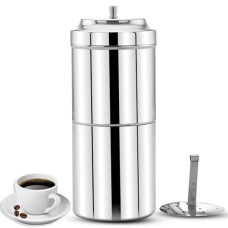 Deals and Offers on - PANCA South Indian Filter Coffee Maker 200 ML 2-4 Cup Mug Madras Kaapi Kappi Drip Decoction Maker Brewer Dripper Stainless Steel Medium Size Deals, Discounts & Offers on - PANCA South Indian Filter Coffee Maker 200 ML 2-4 Cup Mug Madras Kaapi Kappi Drip Decoction Maker Brewer Dripper Stainless Steel Medium Size