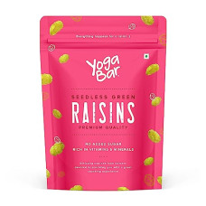 Deals and Offers on - YogaBar Premium Green Raisins 500g| Kishmish |100% Fresh Pure Seedless Kismis Raisins|Munakka Dry Fruit|Rich in Iron, Calcium, Vitamin B & Boosts Immunity |Healthy Snacks|Dry Fruit Gift Pack Deals, Discounts & Offers on - YogaBar Premium Green Raisins 500g| Kishmish |100% Fresh Pure Seedless Kismis Raisins|Munakka Dry Fruit|Rich in Iron, Calcium, Vitamin B & Boosts Immunity |Healthy Snacks|Dry Fruit Gift Pack