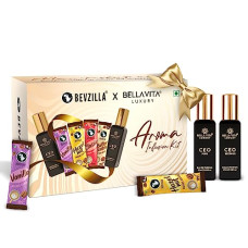 Deals and Offers on - Bevzilla X Bella Vita Luxury Coffee & Fragrance Box | 24 Coffee Sachets (6 Sachets Each Flavour) | CEO Man & CEO Woman EDP Fragrance (20 ML Each)| Hazelnut, Colombian Gold, Vanilla & Butterscotch Flavour Deals, Discounts & Offers on - Bevzilla X Bella Vita Luxury Coffee & Fragrance Box | 24 Coffee Sachets (6 Sachets Each Flavour) | CEO Man & CEO Woman EDP Fragrance (20 ML Each)| Hazelnut, Colombian Gold, Vanilla & Butterscotch Flavour