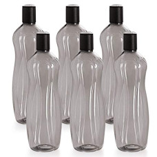 Deals, Discounts & Offers on  - Cello Sipwell PET Bottle Set, 1 Litre, Set of 6, Black