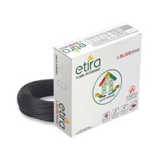 Deals and Offers on - Polycab ETIRA Flame Retardant House Wire PVC Insulated Copper Cable Electric Wire (2.5 SQMM, Black, 90m) Deals, Discounts & Offers on - Polycab ETIRA Flame Retardant House Wire PVC Insulated Copper Cable Electric Wire (2.5 SQMM, Black, 90m)
