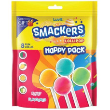 Deals and Offers on Food and Health - LuvIt Smackers Fruit Flavoured Lollipops | 4 exciting Flavours Deals, Discounts & Offers on Food and Health - LuvIt Smackers Fruit Flavoured Lollipops | 4 exciting Flavours