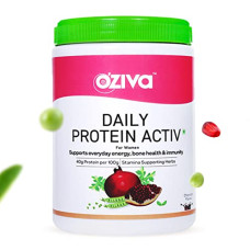 Deals and Offers on - OZiva Daily Protein Activ for Women | Best Protein Powder for Women with 120g Protein, Probiotics, Shatavari Deals, Discounts & Offers on - OZiva Daily Protein Activ for Women | Best Protein Powder for Women with 120g Protein, Probiotics, Shatavari
