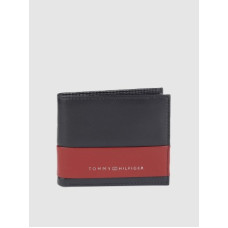 Deals, Discounts & Offers on  - TOMMY HILFIGERMen Blue Genuine Leather Wallet - Regular Size(4 Card Slots)