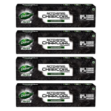 Deals and Offers on - DABUR Herb'L Activated Charcoal Toothpaste-480G (120G X 4,Pack Of 4)|Black Gel|Whitening Toothpaste|Fluoride Free|Fights Plaque&Extrinsic Stains|With Power Of Mint|Cool&Refreshing Mouth Experience Deals, Discounts & Offers on - DABUR Herb'L Activated Charcoal Toothpaste-480G (120G X 4,Pack Of 4)|Black Gel|Whitening Toothpaste|Fluoride Free|Fights Plaque&Extrinsic Stains|With Power Of Mint|Cool&Refreshing Mouth Experience