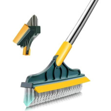 Deals and Offers on - KBS Bathroom Cleaning Brush with Wiper 2 in 1 Tiles Cleaning Brush Floor Cleaner Long Handle Home Kitchen Bathroom Toilet Cleaning Accessories Deals, Discounts & Offers on - KBS Bathroom Cleaning Brush with Wiper 2 in 1 Tiles Cleaning Brush Floor Cleaner Long Handle Home Kitchen Bathroom Toilet Cleaning Accessories