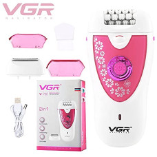 Deals, Discounts & Offers on Health & Personal Care - VGR V-722 Cordless Professional 2-in-1 Women Epilator & Shaver for different body areas