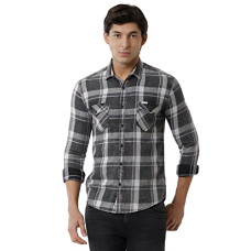 Deals and Offers on Men - VOI Jeans Men's 100% Cotton Slim Fit Checked Casual Shirt Deals, Discounts & Offers on Men - VOI Jeans Men's 100% Cotton Slim Fit Checked Casual Shirt