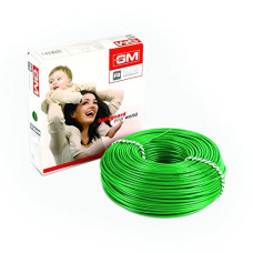 Deals and Offers on - GM Flame Retardant Copper Wire - 0.75 Sq mm (90m, Green) Deals, Discounts & Offers on - GM Flame Retardant Copper Wire - 0.75 Sq mm (90m, Green)