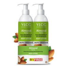 Deals, Discounts & Offers on  - VLCC Almond Honey Deep Nourishing & Skin Brightening Body Lotion - 350ml + 350ml | Buy One Get One | Deep Nourishment, Glowing & Youthful Skin.