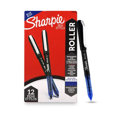 Deals, Discounts & Offers on Stationery - SHARPIE Blue Roller Ball Pen |Smudge Proof Ideal