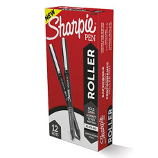 Deals, Discounts & Offers on Stationery - SHARPIE Black Roller Ball Pen |Smudge Proof Ideal