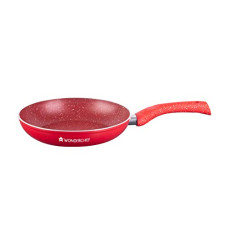 Deals, Discounts & Offers on Cookware - Wonderchef Granite 24 cm Non-Stick Fry Pan | 1.8 L | Red | 5 Layer PFOA Free Non-Stick Coating | Compatible on Hot Plate, Hobs, Gas Stove, Ceramic Plate and Induction cooktop | 2 Years Warranty