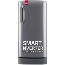 Deals, Discounts & Offers on Home Appliances - LG 185 L Direct Cool Single Door 5 Star Refrigerator with Base Drawer with Smart Inverter Compressor, Smart Connect, Fast Ice Making(Shiny Steel, GL-D201APZU)