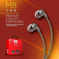Deals, Discounts & Offers on Headphones - KDM M8 Wired in Ear Earphone with Mic (Transparent)