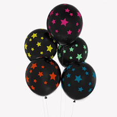 Deals and Offers on - Crackles Star Printed Black Balloons Deals, Discounts & Offers on - Crackles Star Printed Black Balloons