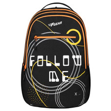 Deals, Discounts & Offers on Laptop Accessories - F Gear Follow me Laptop School Bag 35L Black Orange Backpack
