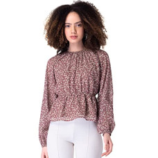 Deals, Discounts & Offers on Laptops - FabAlley Blush Floral Waist Cut Out Peplum Top