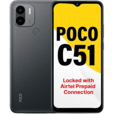Deals, Discounts & Offers on Mobiles - POCO C51 - Locked with Airtel Prepaid (Power Black, 64 GB)(4 GB RAM)