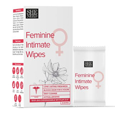 Deals, Discounts & Offers on Personal Care Appliances - SheNeed Feminine Intimate Wipes 100% Biodegradable, Ph Balanced, Uti Protected