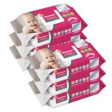 Deals, Discounts & Offers on Baby Care - Morisons Baby Dreams Premium Soft Cleansing Baby Wipes enriched with Aloe Vera and Vitamin E - Pack of 6