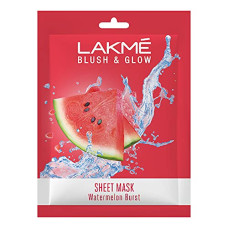 Deals and Offers on Beauty Care - Lakme Blush & Glow Watermelon Sheet Mask, 25 ml Deals, Discounts & Offers on Beauty Care - Lakme Blush & Glow Watermelon Sheet Mask, 25 ml