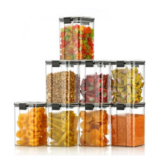 Deals and Offers on - KWER 1200ml Air Tight Container Set For Kitchen Set For Home Kitchen Items Storage Containers Kitchen Storage Containers Set Food Containers (Black) 4 Deals, Discounts & Offers on - KWER 1200ml Air Tight Container Set For Kitchen Set For Home Kitchen Items Storage Containers Kitchen Storage Containers Set Food Containers (Black) 4