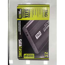 Deals and Offers on - TAG 2.5 inch SATA CASING USB-2.0 (Black) SSD/HDD Portable External Metal Body Enclosure (Premium) Deals, Discounts & Offers on - TAG 2.5 inch SATA CASING USB-2.0 (Black) SSD/HDD Portable External Metal Body Enclosure (Premium)