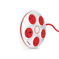 Deals and Offers on Electronics - Gold Medal360 5 Way Spike Guard (2 metre) (Red and White) Deals, Discounts & Offers on Electronics - Gold Medal360 5 Way Spike Guard (2 metre) (Red and White)