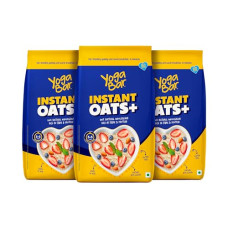 Deals and Offers on - Yogabar Instant Oats 1 Kg, Pack of 3 | Premium Oats, Ready to Cook, Gluten Free Oats with High Fibre, 100% Whole Grain, Non-GMO, 3Kg Deals, Discounts & Offers on - Yogabar Instant Oats 1 Kg, Pack of 3 | Premium Oats, Ready to Cook, Gluten Free Oats with High Fibre, 100% Whole Grain, Non-GMO, 3Kg