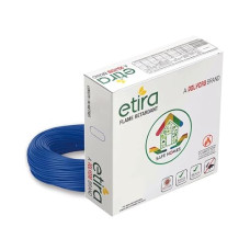 Deals and Offers on - Polycab ETIRA Flame Retardant House Wire PVC Insulated Copper Cable Electric Wire (1.5 SQMM, Blue, 90m) Deals, Discounts & Offers on - Polycab ETIRA Flame Retardant House Wire PVC Insulated Copper Cable Electric Wire (1.5 SQMM, Blue, 90m)