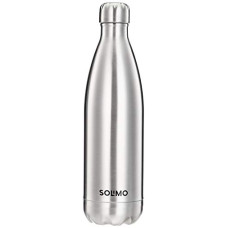 Deals and Offers on - Amazon Brand - Solimo Stainless Steel Insulated 24 Hours Hot or Cold Bottle Flask, 1000 ml, Silver Deals, Discounts & Offers on - Amazon Brand - Solimo Stainless Steel Insulated 24 Hours Hot or Cold Bottle Flask, 1000 ml, Silver