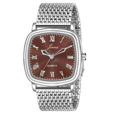 Deals, Discounts & Offers on Men - jainx Square Shape Steel Chain Analog Wrist Watch