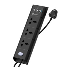 Deals and Offers on Electronics - Portronics Power Plate II Extension Board - 1500W - 3 USB Ports, 3 Power Sockets, Overload Protection, Eco-Friendly, 2M Cord Length(Black) Deals, Discounts & Offers on Electronics - Portronics Power Plate II Extension Board - 1500W - 3 USB Ports, 3 Power Sockets, Overload Protection, Eco-Friendly, 2M Cord Length(Black)