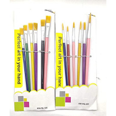 Deals, Discounts & Offers on  - Eclet Paint Brush Combo 6 Flat or 6 Round