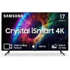 Deals, Discounts & Offers on Entertainment - [For ICICI/Axis/Citi/SBI/HDFC Credit Card Emi] SAMSUNG Crystal 4K iSmart Series 163 cm (65 inch) Ultra HD (4K) LED Smart Tizen TV 2023 Edition(UA65CUE60AKLXL)