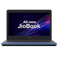 Deals, Discounts & Offers on Laptops - JioBook 11 (2023) NB1112MM(BLU) (Mediatek 8788 Octa-core 2 GHz/ARM Mali G72 MP3 @800 MHz/29.5cms 60 Hz/Thin and Light Laptop/ 4 GB LPDDR4/ 64 GB eMMC/JioOS 4G LTE, Dual Band Wi-Fi/Blue/ 990 GMS)