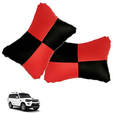 Deals and Offers on - Kandid Red Car Seat Neck Rest Cushion Pillow in Check Design (Set of 2) Deals, Discounts & Offers on - Kandid Red Car Seat Neck Rest Cushion Pillow in Check Design (Set of 2)